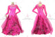 Pink brand new waltz performance gowns tailored tango practice dresses applique BD-SG3807