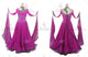 Pink brand new waltz performance gowns contemporary Standard dancing gowns rhinestones BD-SG3813