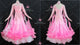 Pink new collection homecoming dance team gowns made to measure Smooth dance competition dresses velvet BD-SG4591