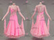 Pink short waltz dance gowns plus size homecoming performance gowns feather BD-SG4168