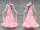 Pink long prom performance gowns wedding waltz dance competition dresses sequin BD-SG4289