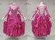 Pink newest prom performance gowns inexpensive Standard competition gowns flower BD-SG4376