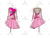 Pink Sequin Latin Dance Dress Rhythm Dancing Costumes LD-SG2010