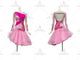 Pink elegant rumba dancing clothing high quality salsa dance team costumes sequin LD-SG2010