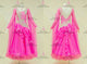 Pink short waltz dance gowns new collection prom champion dresses beads BD-SG4179
