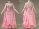 Pink classic waltz dance gowns womens Smooth stage dresses rhinestones BD-SG4148