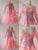 Pink Womens Rhinestones Applique Ballroom Costumes Tango BD-SG3745