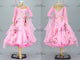 Pink classic Smooth dancing costumes plus size tango stage dresses flower BD-SG4101