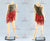 Professional Animal And Red Flower Latin Dance Costumes Rhythm Dancer Costumes LD-SG2193