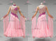 Pink classic waltz dance gowns affordable tango dance competition dresses lace BD-SG4129