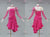 Professional Pink Applique Latin Dance Outfits Bachata Practice Skirt LD-SG2217