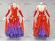 Purple And Red long prom performance gowns juvenile waltz performance gowns chiffon BD-SG4283