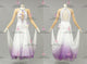 Purple And White newest prom performance gowns plus size Smooth practice dresses flower BD-SG4364