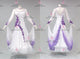 Purple And White fashion prom performance gowns popular prom dance competition dresses beads BD-SG4322
