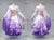 Purple And White Fashion Ballroom Competition Dance Costumes Performance BD-SG4317