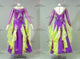 Purple And Yellow newest prom performance gowns lady waltz dancesport dresses swarovski BD-SG4385