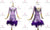 Purple Applique Plus Size Latin Dance Dresses Merengue Clothing LD-SG2356