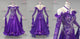 Purple newest prom performance gowns modern homecoming stage gowns feather BD-SG4394