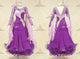 Purple newest prom performance gowns made to measure Standard stage dresses satin BD-SG4389