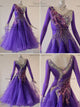Purple beautiful waltz performance gowns latest prom dance competition dresses supplier BD-SG3701