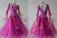 Purple casual prom dancing dresses velvet ballroom dance competition dresses boutique BD-SG3651