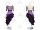 Purple elegant rumba dancing clothing elegant salsa dancing costumes lace LD-SG1991