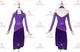 Purple cheap rumba dancing costumes womens latin practice costumes flower LD-SG2329