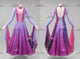 Purple newest prom performance gowns big size tango practice gowns satin BD-SG4365
