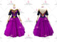 Purple contemporary Smooth dancing costumes inexpensive Smooth dance competition gowns flower BD-SG3981
