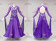 Purple fashion prom performance gowns fashion Standard champion dresses satin BD-SG4306