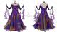 Purple big size tango dance competition dresses cheap Standard dancing dresses flower BD-SG3922
