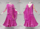 Purple newest prom performance gowns sexy waltz stage gowns lace BD-SG4367
