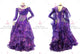 Purple brand new waltz performance gowns made-to-measure Smooth performance dresses beads BD-SG3808