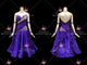 Purple new style homecoming dance team gowns contemporary ballroom dancing dresses applique BD-SG4541
