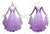Purple Girls Dance Ballroom Skirt Swarovski Applique BD-SG3800