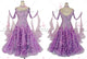 Purple brand new waltz performance gowns made to order ballroom dance competition dresses lace BD-SG3806