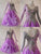 Purple Girls Swarovski Lace Ballroom Costumes Performance BD-SG3764