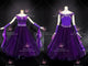 Purple retail ballroom champion costumes brand new homecoming dance team gowns maker BD-SG3355