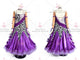 Purple retail ballroom champion costumes custom made ballroom competition gowns company BD-SG3372