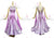 Purple Juvenile Dancesport Ballroom Competition Costumes Swarovski Satin BD-SG3797