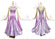 Purple brand new waltz performance gowns unique tango dancesport gowns feather BD-SG3797