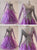 Purple Juvenile Swarovski Applique Ballroom Costumes Swing BD-SG3725