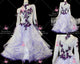 Purple newest prom performance gowns tailored waltz dance dresses rhinestones BD-SG4398