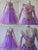 Purple Ladies Crystal Chiffon Ballroom Costumes Waltz BD-SG3753