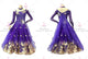 Purple design waltz performance gowns newest waltz dancing dresses applique BD-SG3783