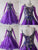 Purple Ladies Crystal Lace Ballroom Costumes Waltz BD-SG3759