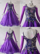Purple beautiful waltz performance gowns spandex ballroom dancing dresses outlet BD-SG3759