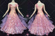 Purple new collection waltz dance competition dresses female ballroom dance dresses velvet BD-SG4615
