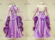 Purple classic waltz dance gowns tailored homecoming dancesport gowns rhinestones BD-SG4136
