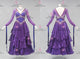 Purple newest prom performance gowns new collection homecoming dance team dresses crystal BD-SG4375